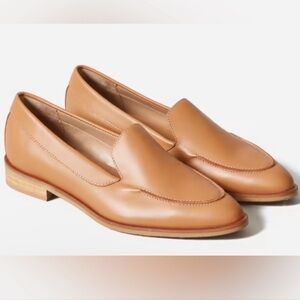 Everlane Modern Camel Tan Leather Pointed Toe Loafer